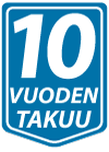 10 vuoden takuu ikkunoille ja oville