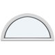 Puoliympyrän muotoiset kiinteät ikkunat (Ei avattavat)