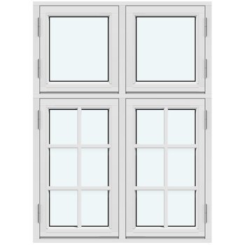 Sivusaranoidut yhdistelmäikkunat (Kiinteä ja avattava, ulosaukeavat)